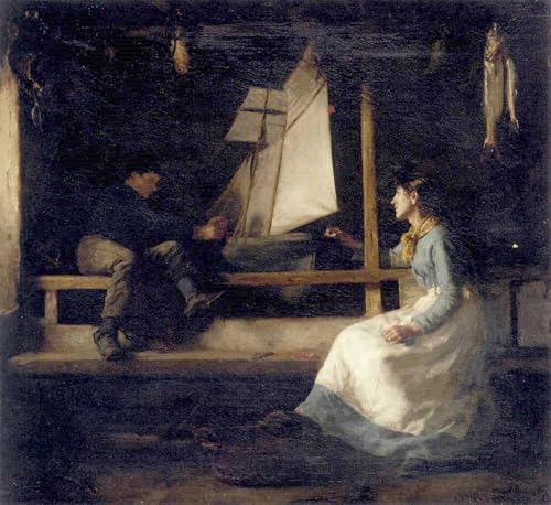 Affiche Artistique Henry Tuke Constructeurs de navires 60x90cm