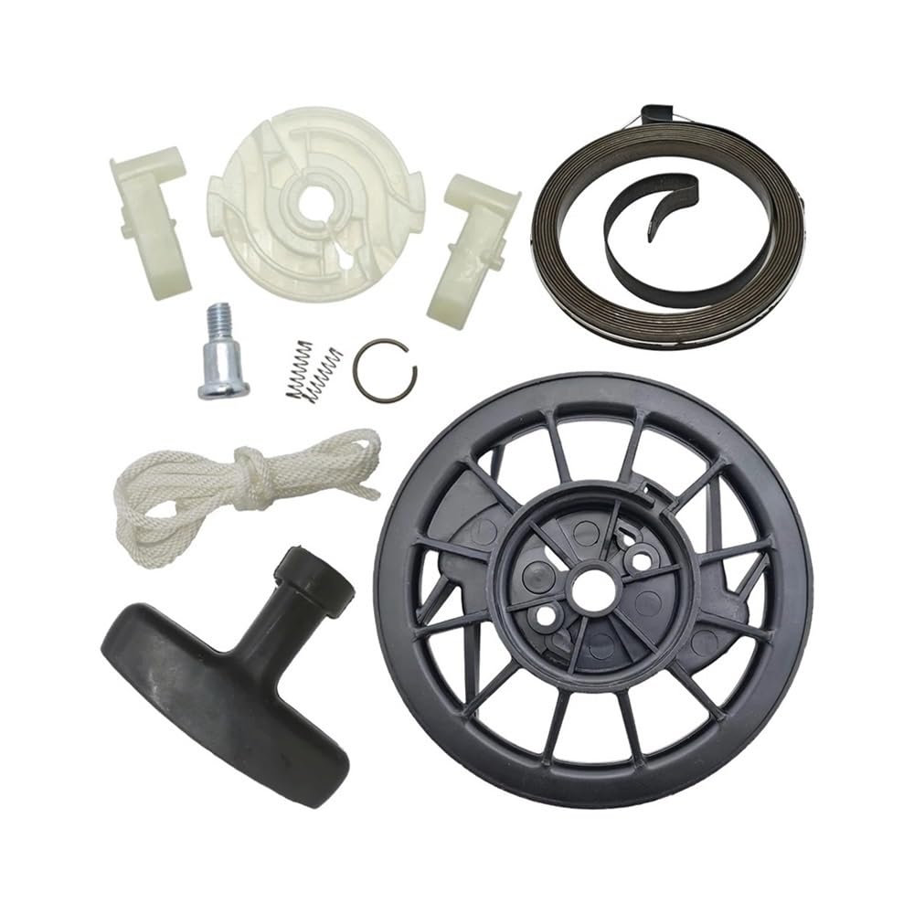 Cuerda de Agarre de Resorte de polea de Arranque de Retroceso Compatible con Piezas de Motor de cortacésped GX120 GX160 GX200, reemplazo 28461-ZH8-013