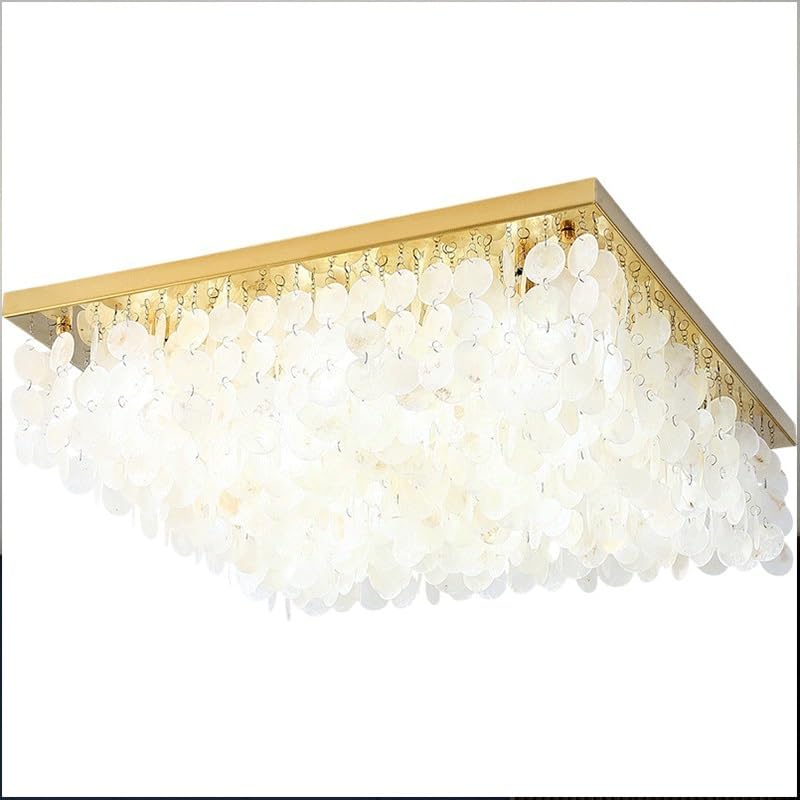 Plafonnier plein lumière en acier inoxydable E14 pour salon chic