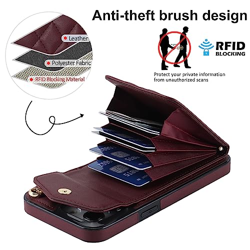 QLTYPRI Crossbody Wallet Case for iPhone 13 Pro Max - Image 3