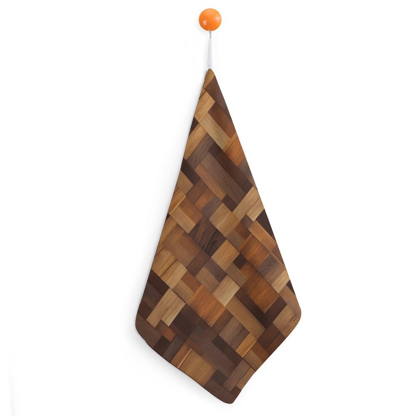 LDGSUPH Wood Hand Towels Fashion Hand Face Towel with Hanging Strap Absorbent Soft Decorative Towel Fade Resistant Cozy Face Cloths for Kitchen Gym Bathroom Towels 1PCS
