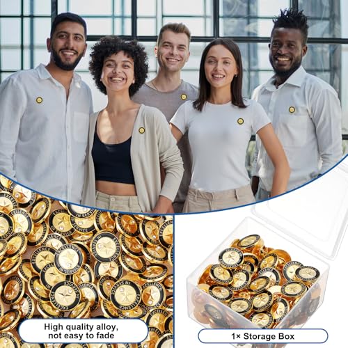 Image of Yunlly 100 Pcs Employee of The Month Lapel Pins, Make A Difference