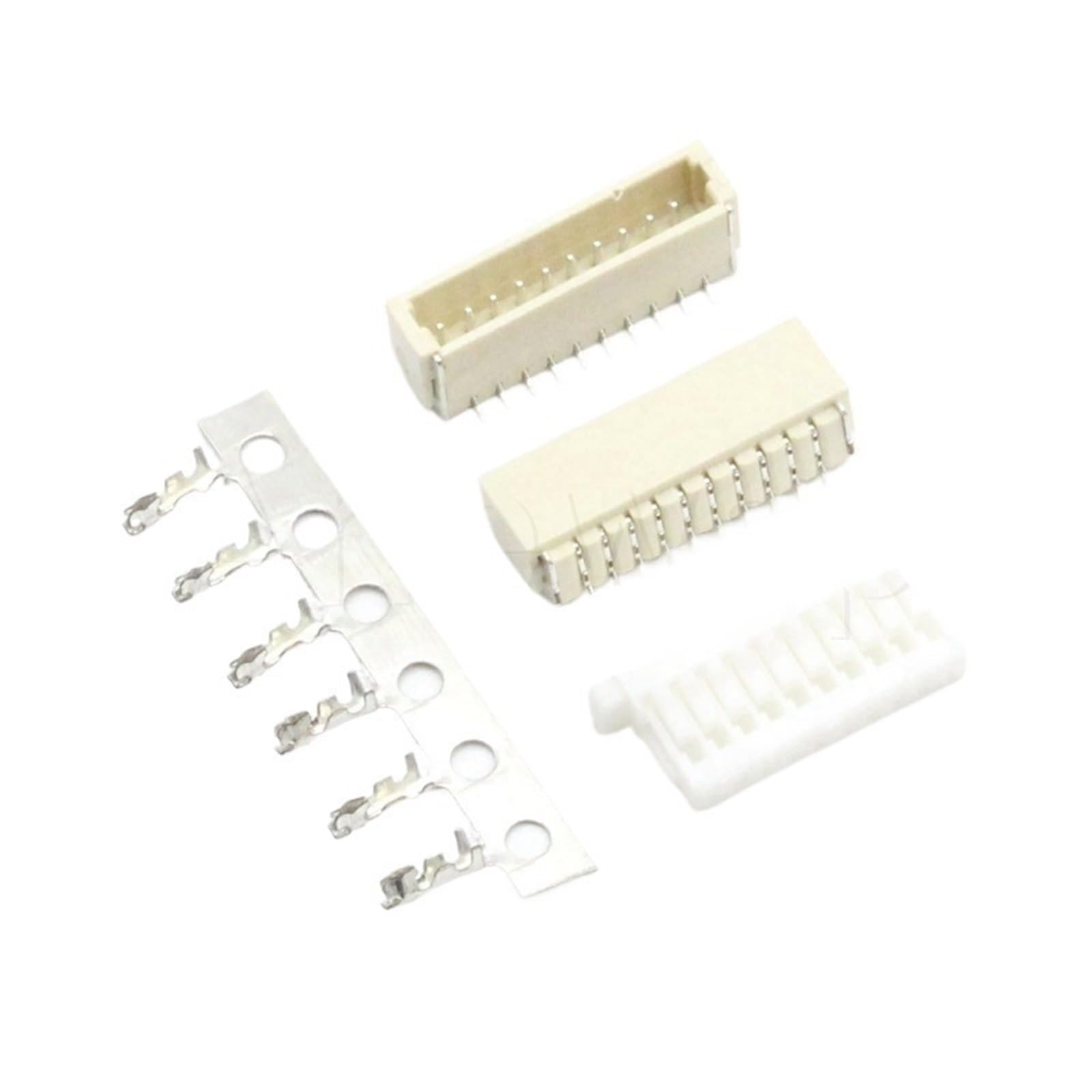 10 Sets JST SH1.0 1.0mm Pitch SMD Vertical Socket + Housing + Terminal Connector 2P 3P 4P 5P 6P 7P 8P 9P 10P 11P 12P(10P)