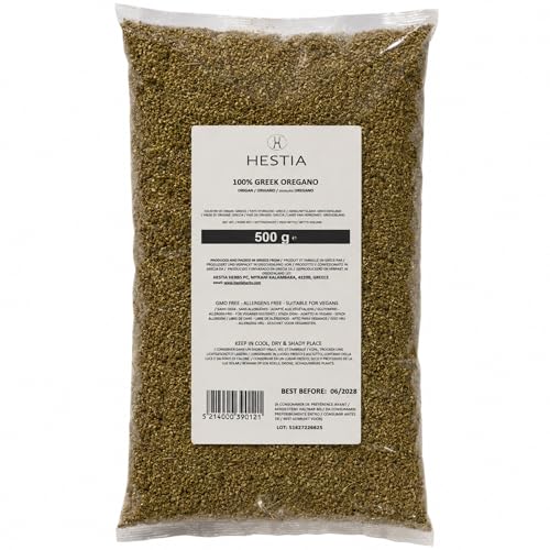 Hestia Herbs Griechischer Oregano 500 g – Allergenfrei & Vegan