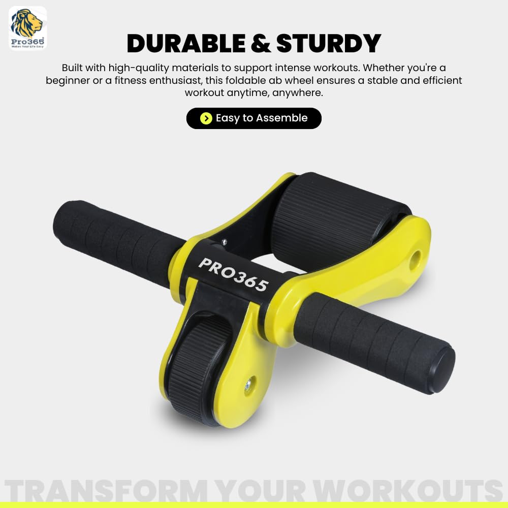 Buy Now Pro365 Premium Travel Abs Roller Gym Equipment Ab Wheel Anti
