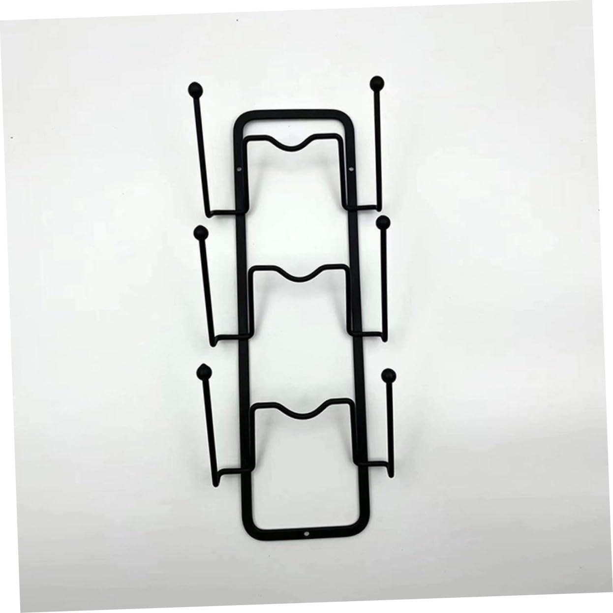 UKCOCO Support de Couvercle de Casserole Organiseur Mural Pratique Lot de 2 Pièces en Acier Carbone Noir, Porte-couvercle Délicat sans Perçage pour Rangement la Cuisine