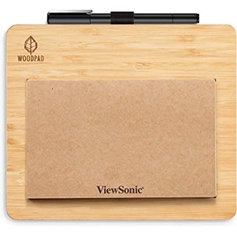 ViewSonic View-Board Wood Pad Paper Drawing Tablet with Pen Pressure Levels with Battery Free Pen for Graphic Design, Handwriting, and Digital Artwork - Brown (B08Q1JMJ3R) Amazon Price History, Amazon Price Tracker