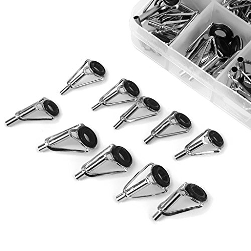 Beito, circa 80 anelli misti per canna da pesca