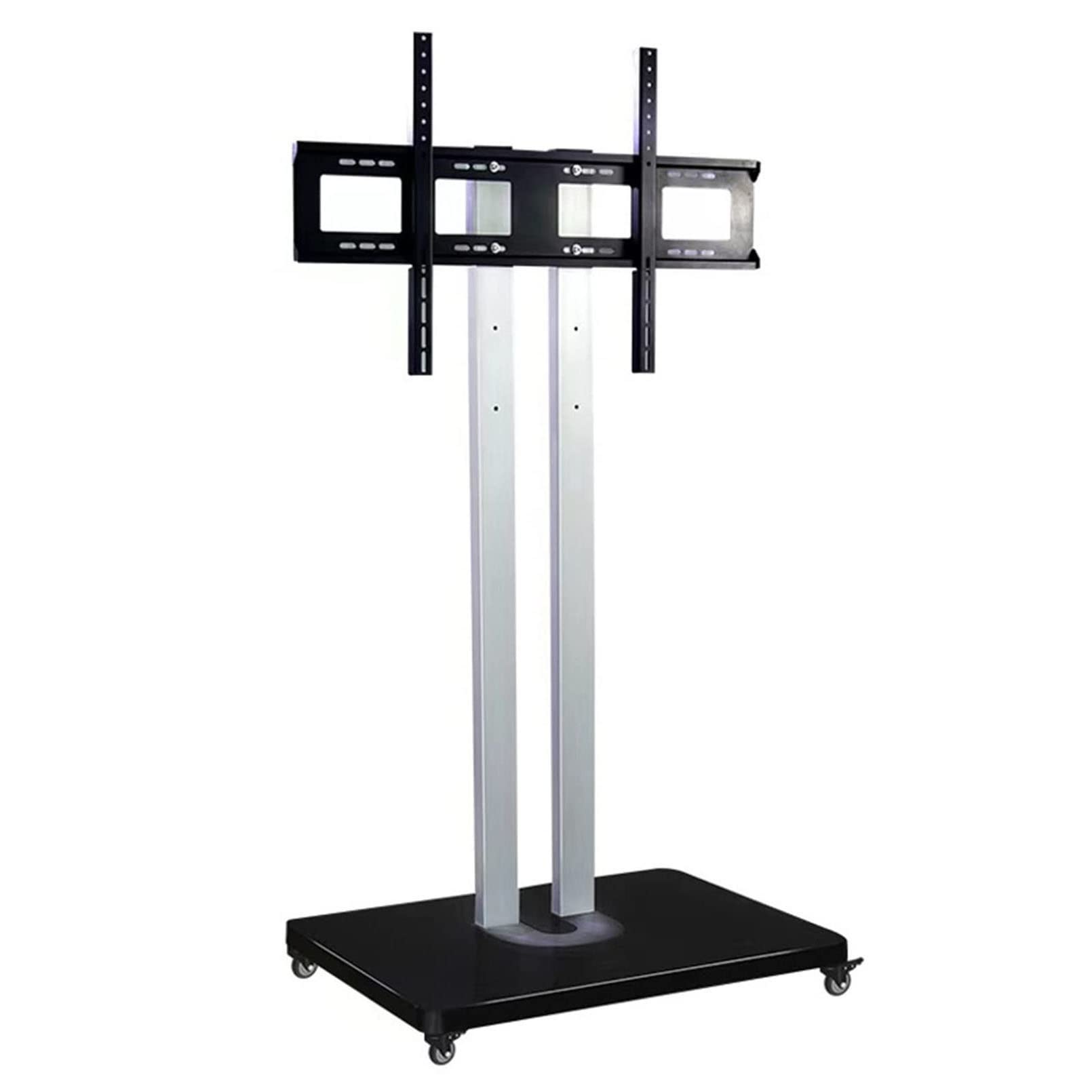 DFGHNBVC Universal Tv Stand Universal Tv Stand Mobile Tv Cart On Wheelsadjustable Height Portable Floor Tv Stand Holds, For 42 To 65 Inch Led Flat Screen, Up To 50Kg/110Lbs