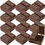 Chocolate BAR Pencil Sharpener W/Eraser - Stationery - 12 Pieces