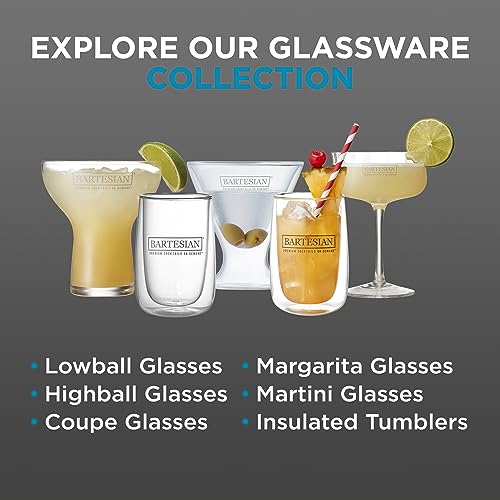 Verres à martini sans pied Bartesian x2 pour cocktail - 8