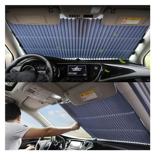 Pare-soleil avant de voiture pliable efficace contre chaleur et rayons UV