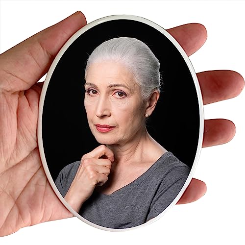 Azulejo conmemorativo de cerámica personalizado para lápida. Imagen de porcelana 100% impermeable y no se decolora para decoración de tumbas. Marco de fotos impermeable para tumba; decoraciones de