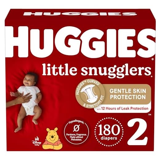 Baby Diapers Size 2 (12-18 lbs), 180ct, Huggies Little Snugglers