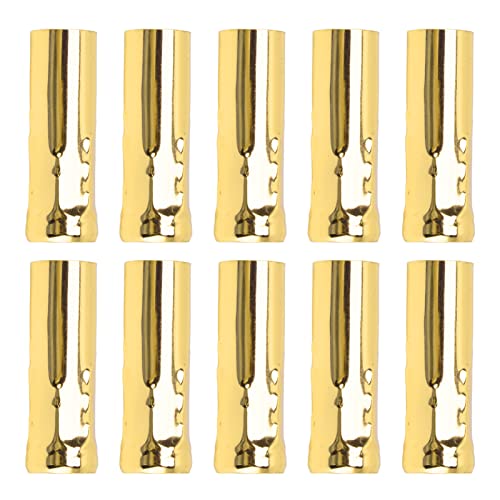 10Pcs E14 Metal Candle Lamp Holder Tube, Iron Lamp Base Sleeve for E14 Socket, 25x80mm Lighting Accessories for Crystal Chandeli