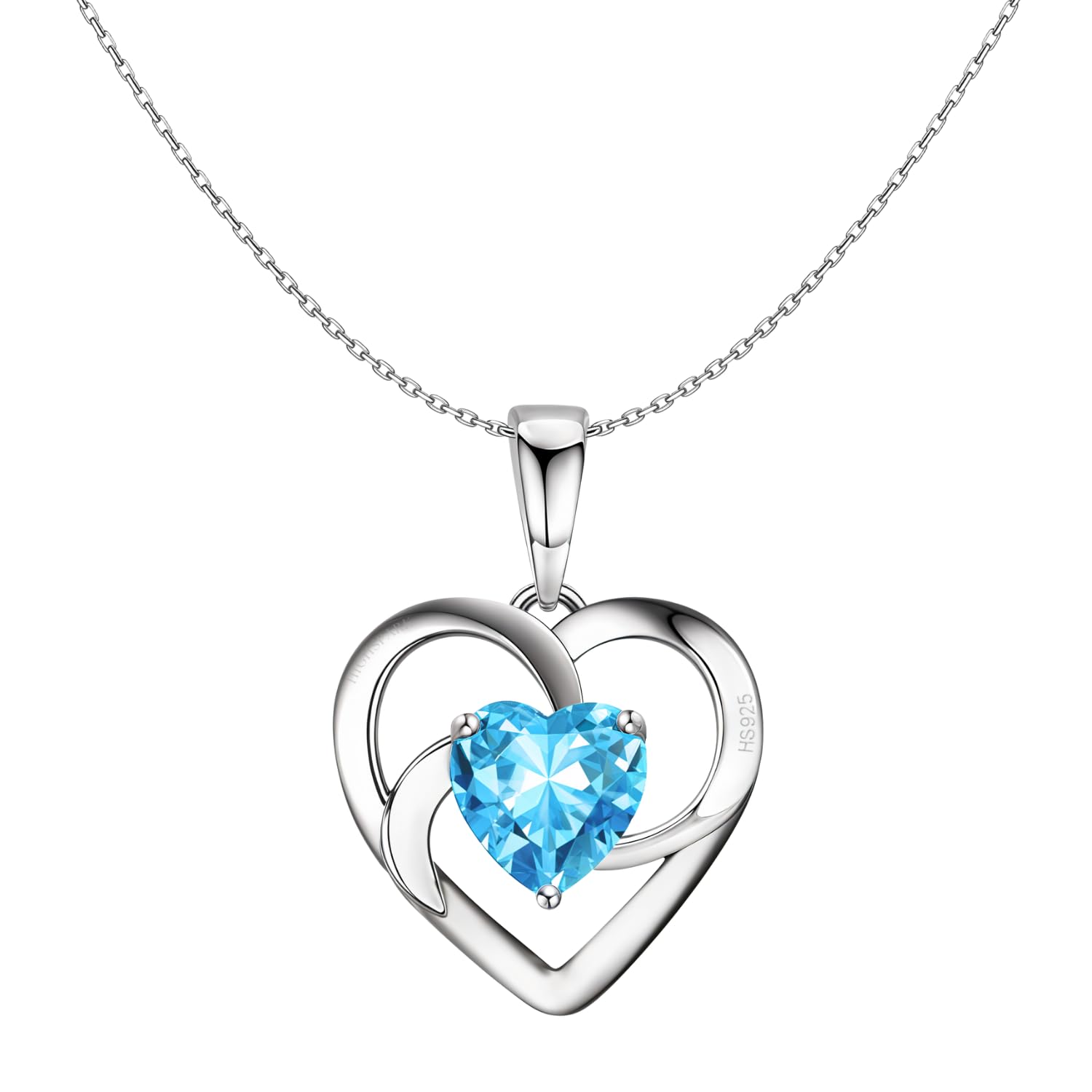 925 Silver Stylish Love Knot Heart Pendant Necklace For Women | 92.5 Sterling Silver & Stunning Shine | Lovely Gift