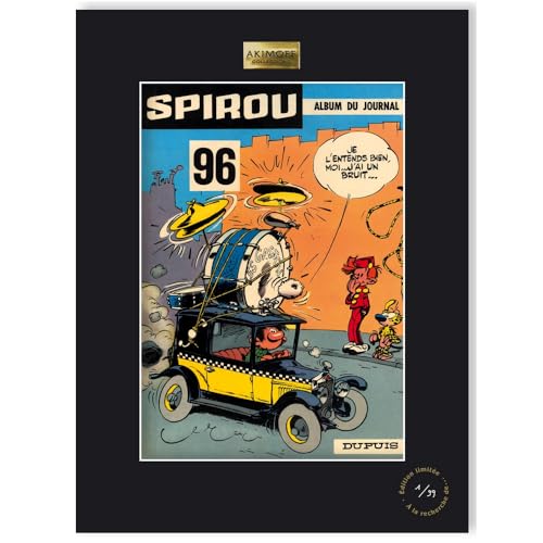 Akimoff Collections - Poster collection Akimoff Spirou & Fantasio, Concert en Fiat Gaston (30x40cm)