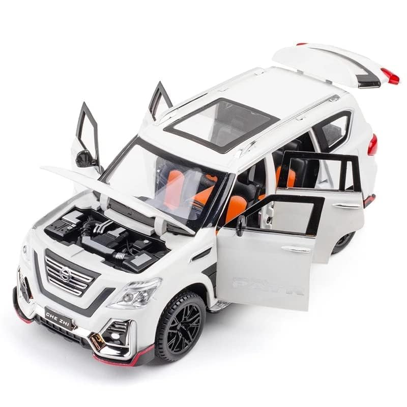 Image of Play Boy 1:22 Nissan Petrol Model Diecast Metal Alloy Pullback Toy Vehicle with Openable Doors Light and Music Car for Kids (Multicolor)