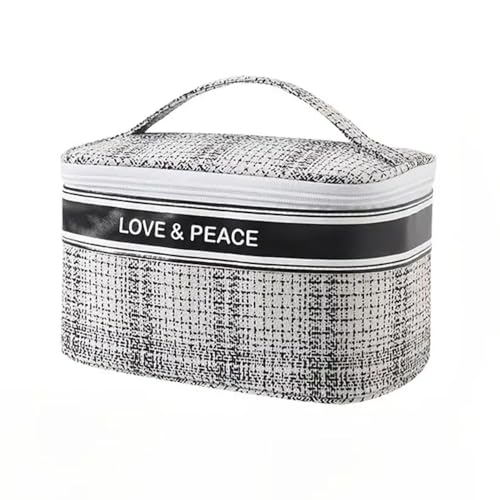 FunBlast Vanity Box for Women Makeup Kit - Travel Organizer, Travel Pouch, Makeup Pouch, Pouches for Women, Toiletry Bag, Makeup Bag for Womens, Travel Kit for Girls & Womens (White)