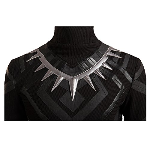 Black Panther Cosplay Costume Suit Hot Movie Outfit Costume Accessory Halloween Male XL