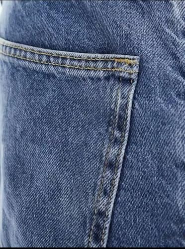 Men's Regular Fit Straight Leg Jeans, Classic Blue Denim, Workwear3