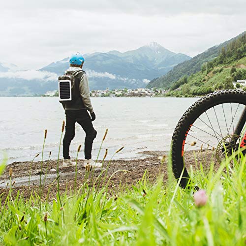 Yardwe 1 Conjunto Carregador de Painel Solar de Silício Monocristalino Portátil Com Fivelas Gerador