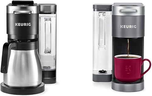 Keurig K-Duo Plus Cafetera de una sola porción y jarra y cafetera K-Supreme de una sola porción K-Cup en cápsulas, tecnología MultiStream, gris