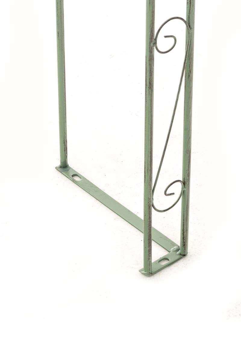 CLP Arco per Rose in Metallo Stabile Anna, Supporto Robusto per Rampicanti, Arco da Giardino Resistente alle Intemperie in Stile Rustico, Colore:antico-verde