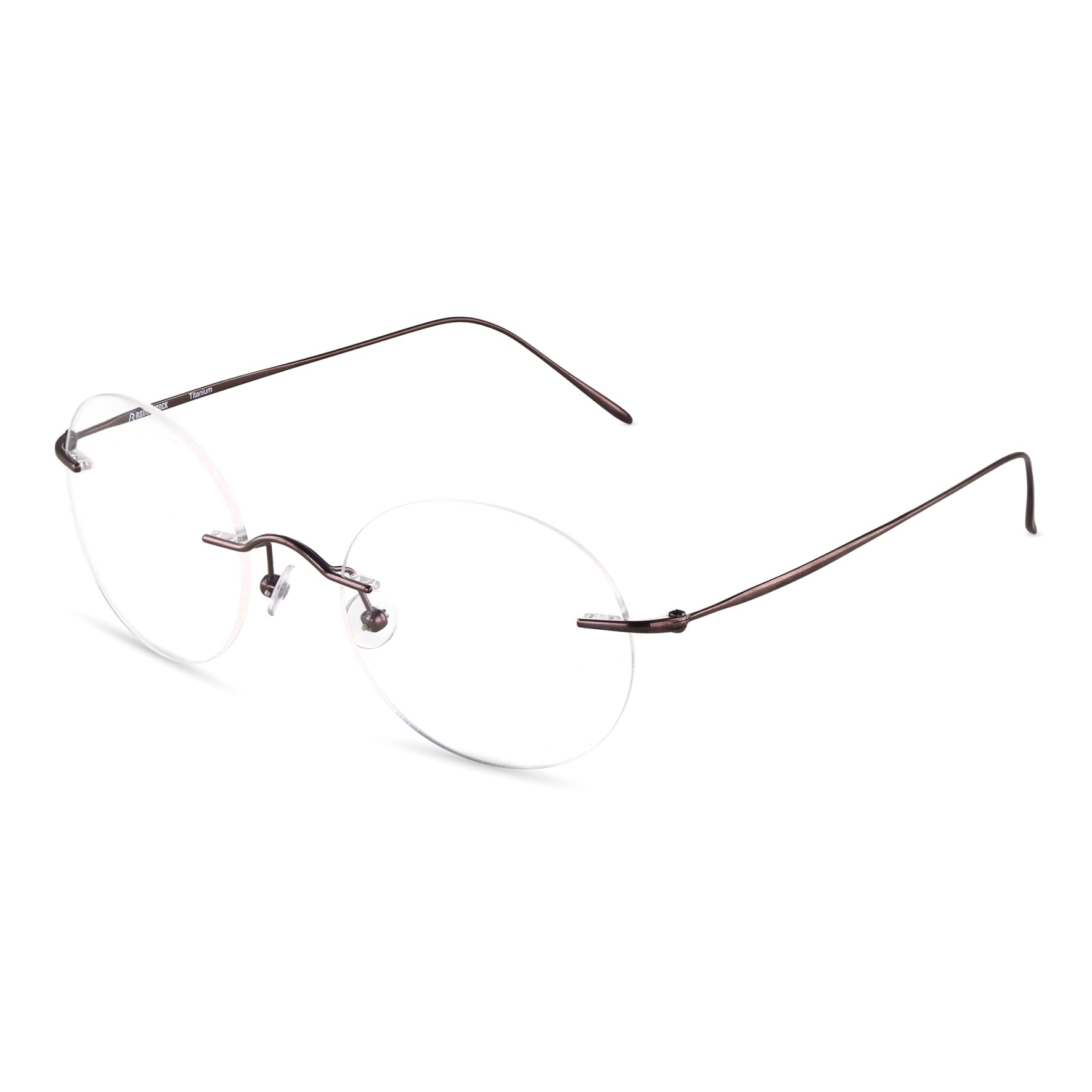 Rodenstock Brille mit Sehstärke für Unisex optional mit Sonnenbrillentönung oder Blaulichtfilter, Rund, gefertigt aus Metall (inklusive Brillenetui)