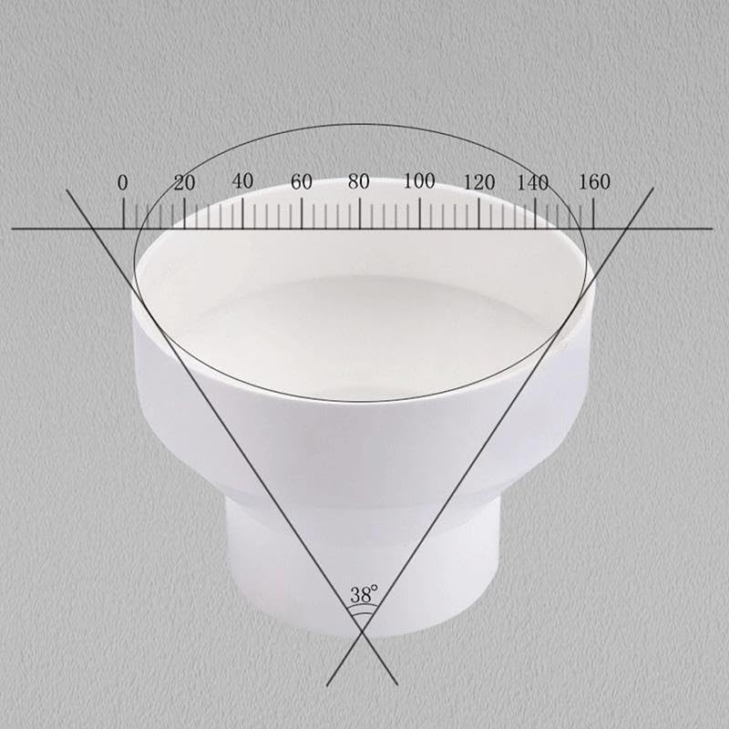 Adattatore Riduttore for raccordi for Tubi di Ventilazione in ABS(200mm To 150mm)