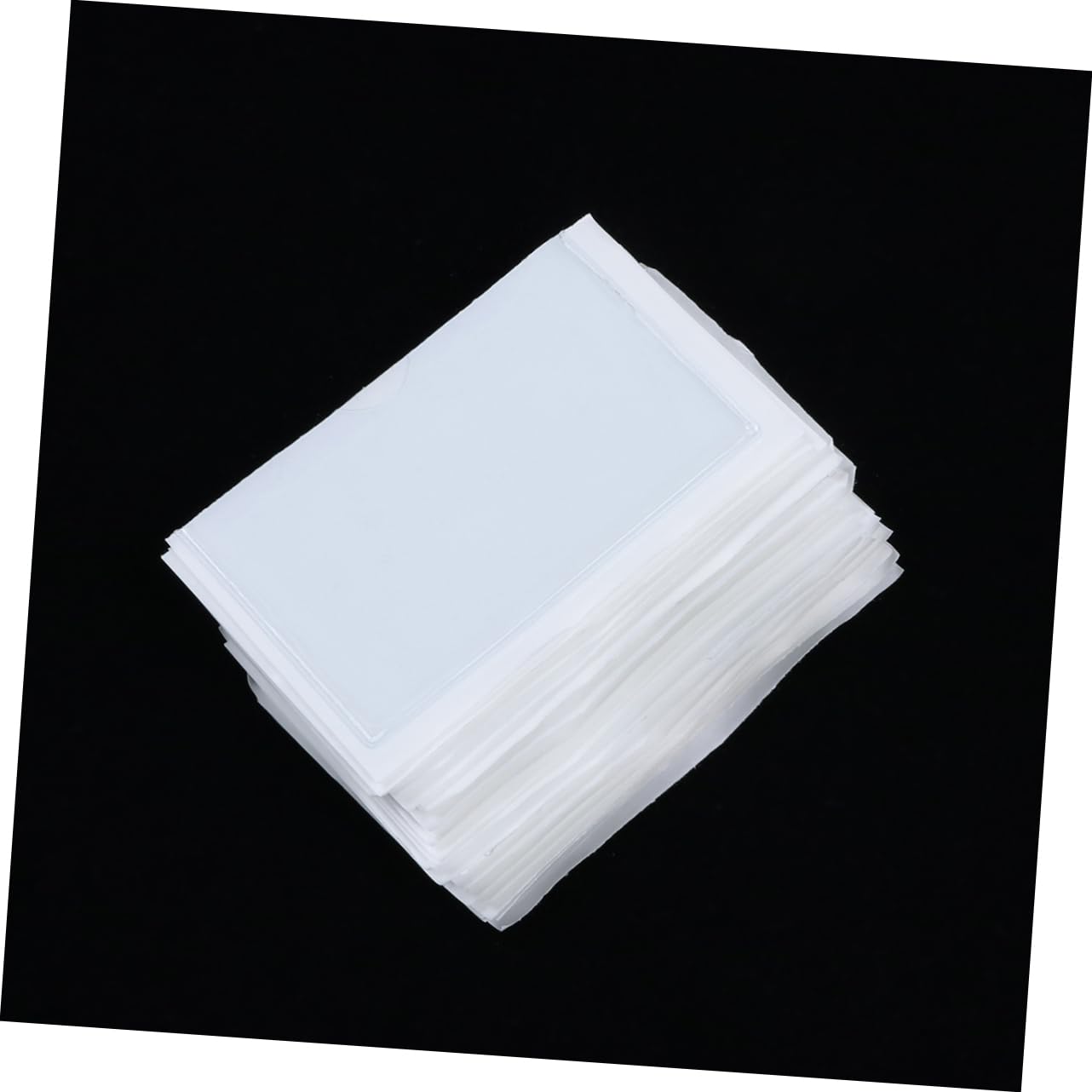 KOMBIUDA 32pcs Transparent Self Adhesive Bags Adhesive Pockets Clear Poly Bags Resealable Packing List Pouch Holder Card Cover Self Sealing Bags Card Pocket Business Protector Sleeves
