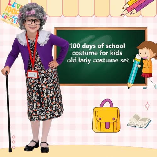 Disfraz de Abuelita para Niñas 5-7 Años miniatura 5