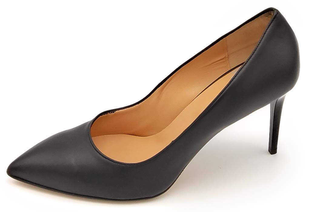 Oroscuro 806 Black Tassel Decollete Large Heel 8 cm 0-1 - Shoe Size 42 EU Color Black