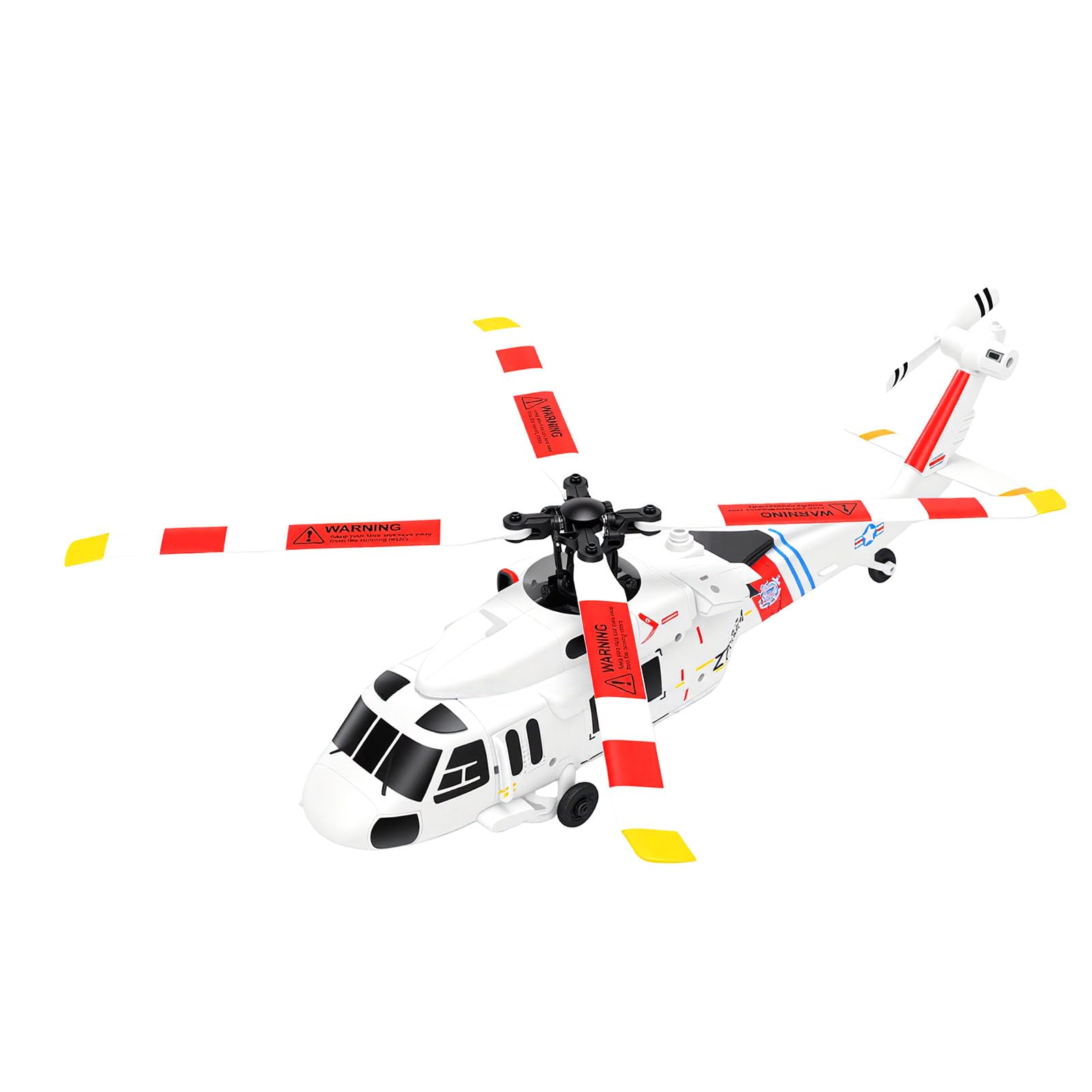 POENVFPO Elicottero RC, Telecomando a 4 con Motore Brushless e Blocco Dell'altitudine, Radiocomandato a 2,4 GHz per Principianti Adulti