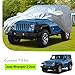 Favoto Heavy Duty Car Cover - Waterproof Compatible with Jeep Wrangler 2 Door (1987-2024) All Weather Full Exterior Cover Outdoor Dust Rain Sun Snow Protection