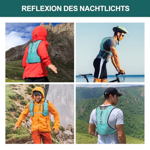 INOXTO Laufrucksack, 5L Leichter Trinkbeutel, geeignet für Outdoor-Wandern, Radwettbewerb, Bergsteiger-Trinkweste, Rucksack… – Ansicht 6