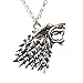 Produktbild Game of Thrones House of Stark Direwolf Kopf Halskette Dark Horse Sigil
