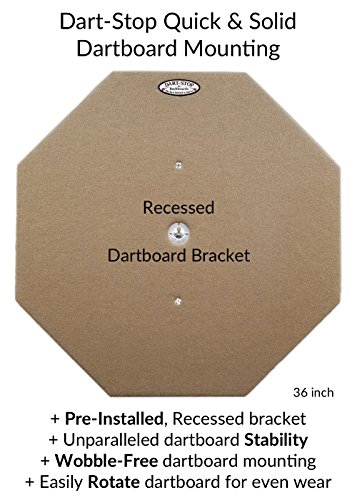 Dart-Stop 36 inch Tan Octagon Pro Dart Board Back Board | Wall Protector | Dartboard Surround - Thumbnail 5