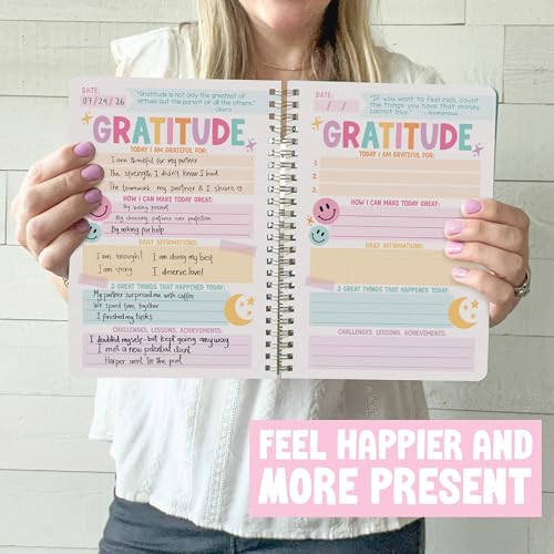 Image of Hadley Designs Daily Gratitude Journal For Women With Prompts - Christian Gratitude Journal for Women, Grateful Journals for Woman, Guided Thankful Journals with Prompts, Designed in USA