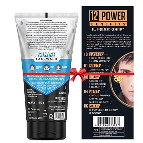 Image of Fair and Handsome Laser 60gm + FAH IR Face Wash 100gm