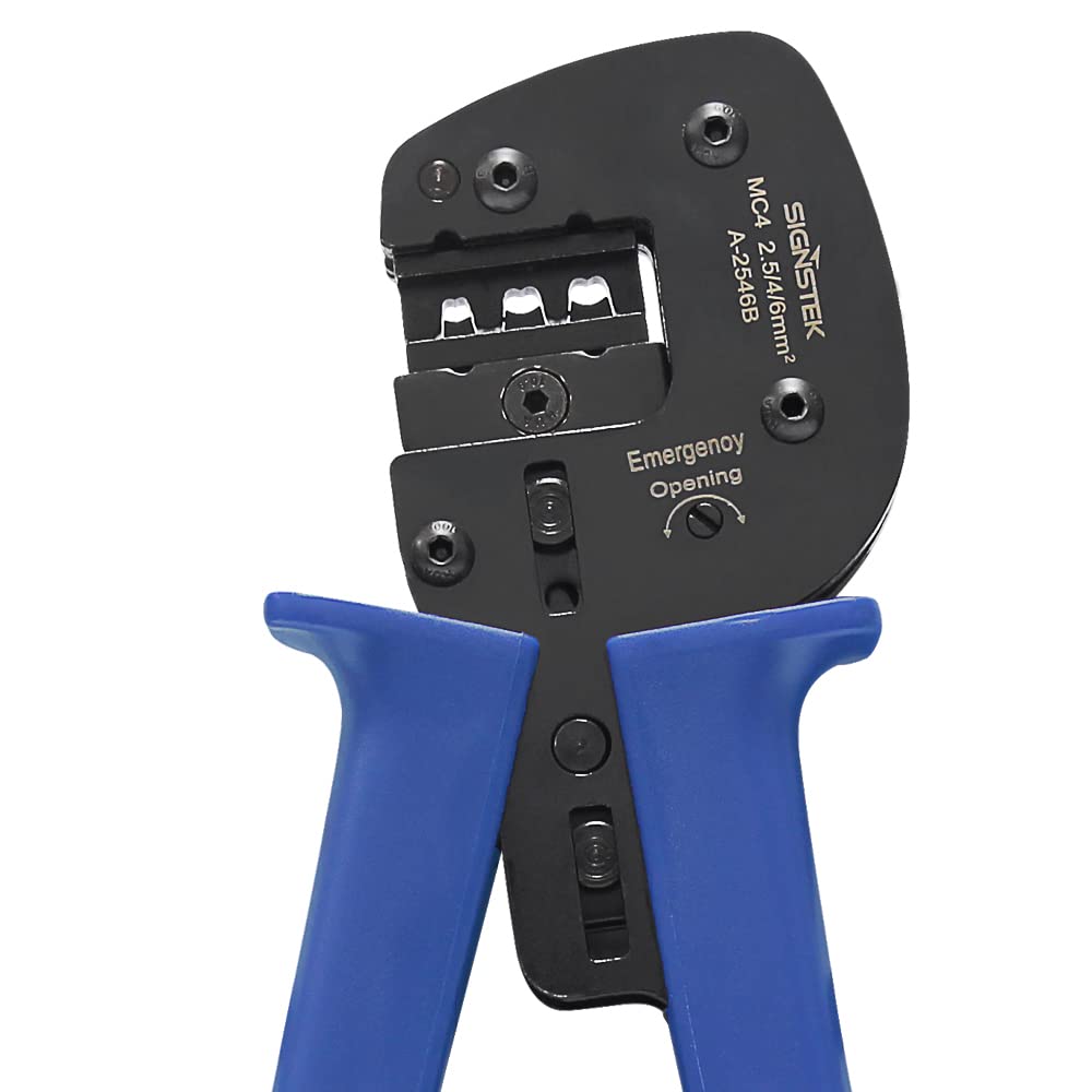 Signstek A-2546B MC4 Outil à sertir pour câble de connecteur/panneau solaire 2,5-6 mm²