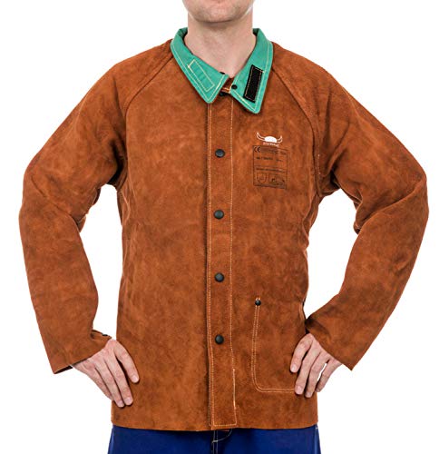 Weldas Proban Veste de soudeur cuir traitement ignifuge usage professionnel intensif