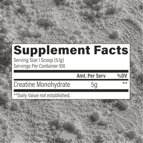 RAW Nutrition Creatine Monohydrate Powder Unflavored 100 Servings — view 8