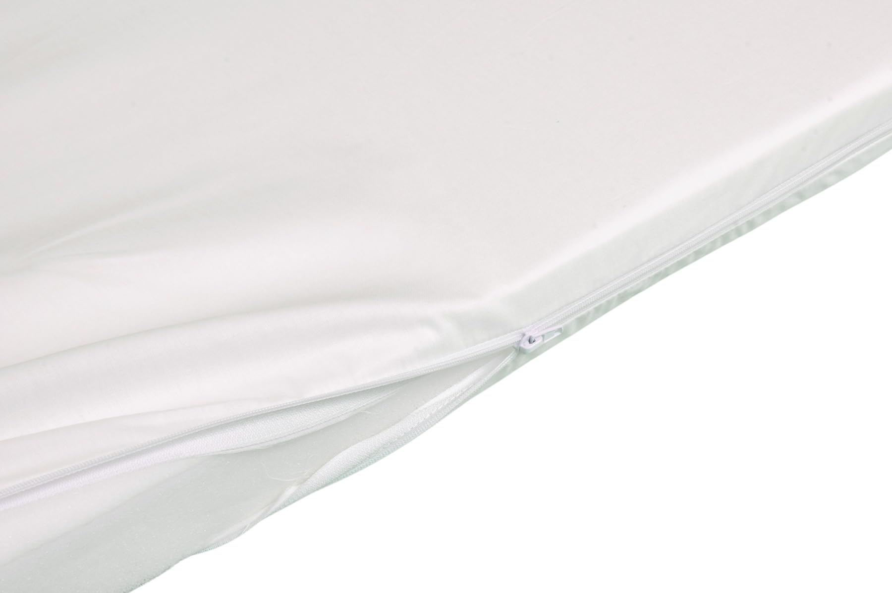 GHIOCUSCINI | Materasso Culla Neonato, Culla Pieghevole CAMPEGGIO, Materasso Bambino 100% Cotone, Fantasia BIANCO, Sfoderabile e Lavabile, 60 x 120 cm, Alto 4.5 cm, Made in Italy
