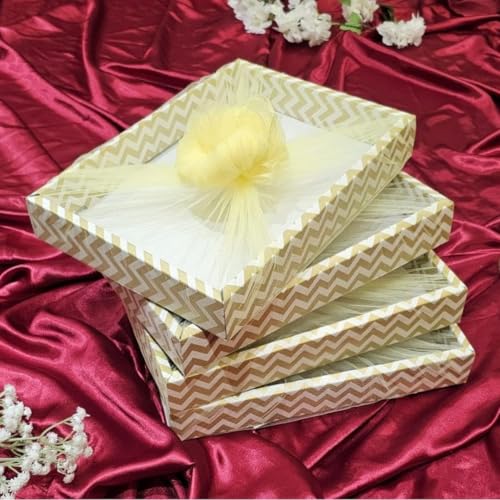 SATYAM KRAFT 3 Pcs Multipurpose Decorative Folding Paper Gift Box...
