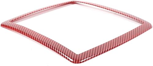 Miniatura 7 de GZXinWei Marco de luz de lectura para Dodge Challenger 2010-2023, decoración de cubierta adhesiva de fibra de carbono roja interior