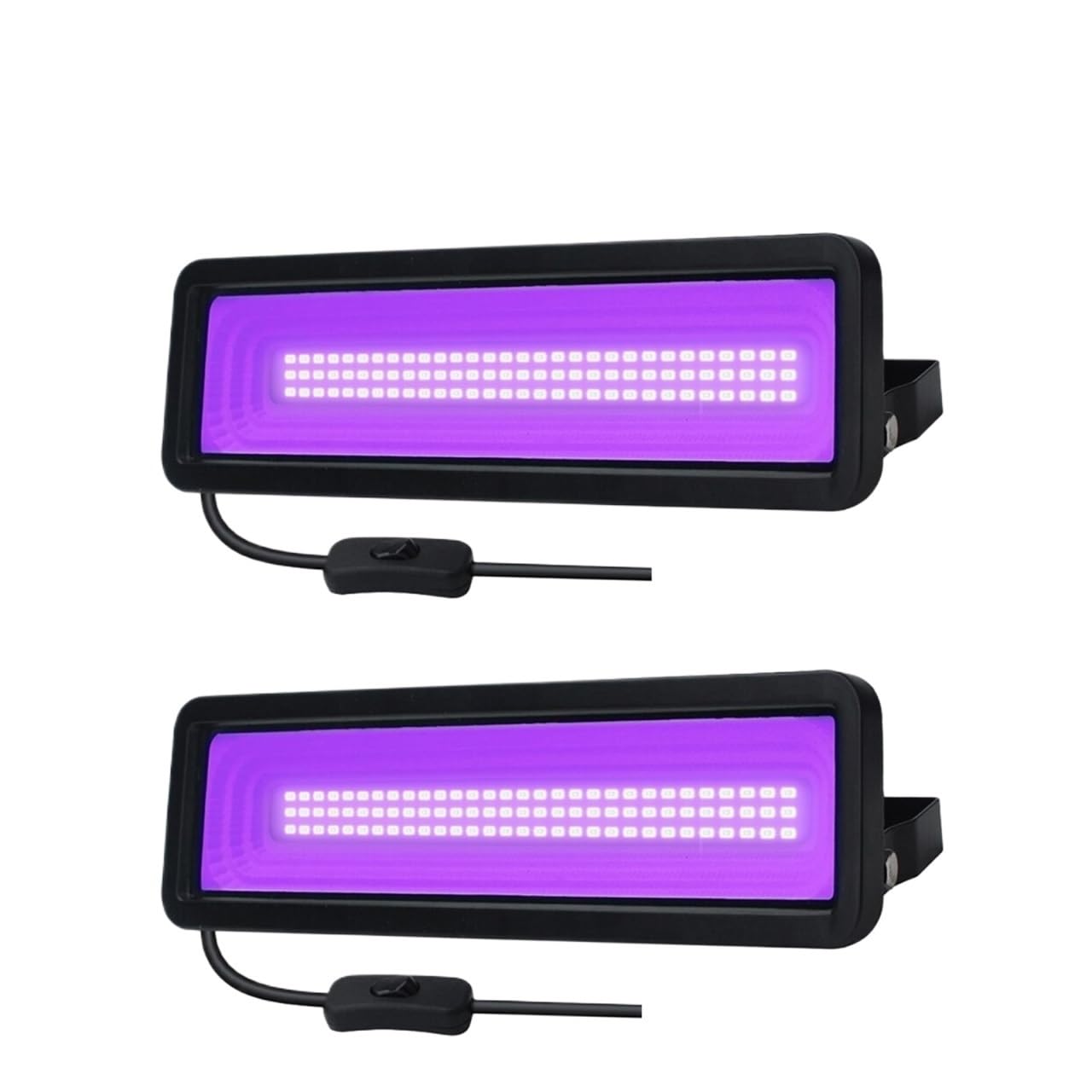 UV Curing Lamp, 50W LED UV Black Light,Spotlight Waterproof,395-405 Nm Wavelengths Lamp for Art & DIY Projects(2pcs)