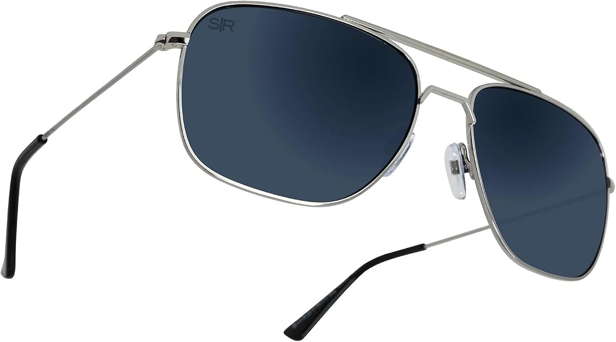 Navigator - Gafas de sol polarizadas de acero inoxidable para hombre y mujer