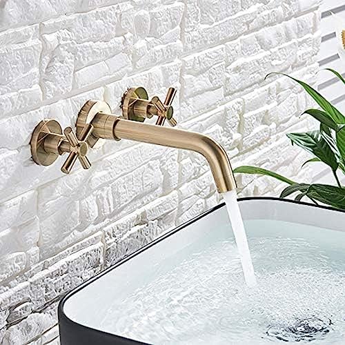 Mélangeur d'évier de salle de bains avec bec rotatif et commande d'eau précise - 6