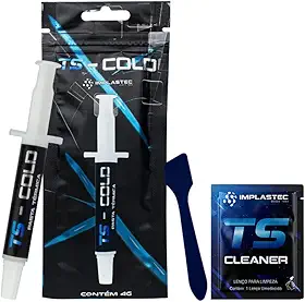 PASTA TÉRMICA TS - COLD 10,5 W/MK SERINGA 4G - IMPLASTEC